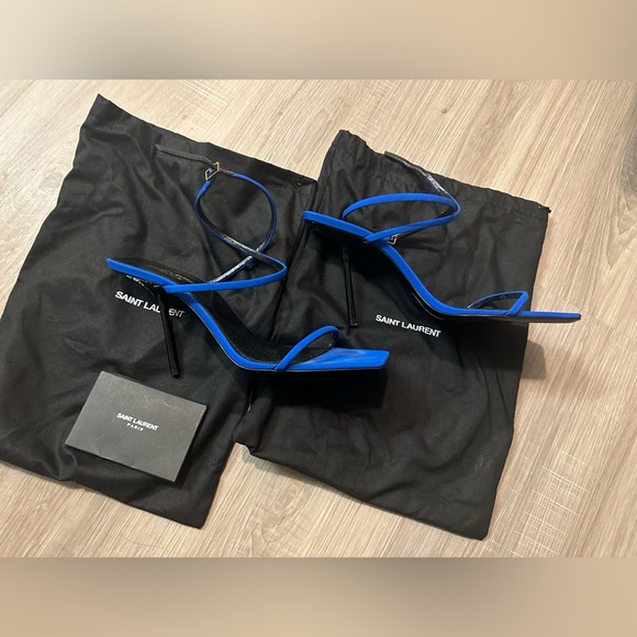 YSL Saint Laurent Nuit Sandal Picasso Blue size 40 - Picture 6 of 6